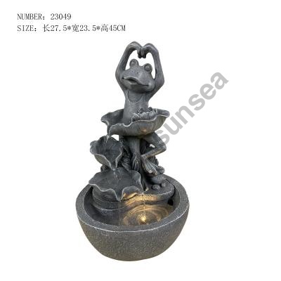 LED Outdoor Cascading Stone Fountain